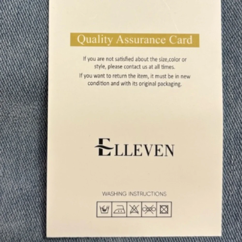 NWT Elleven Jeans Light Blue Loose Fit Straight Leg High Waisted Womens Large - Picture 9 of 16